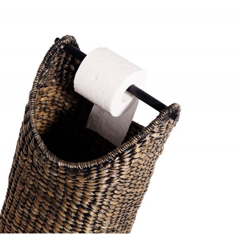 porte papier toilette panier de rangement tresse jacinthe d eau muubs