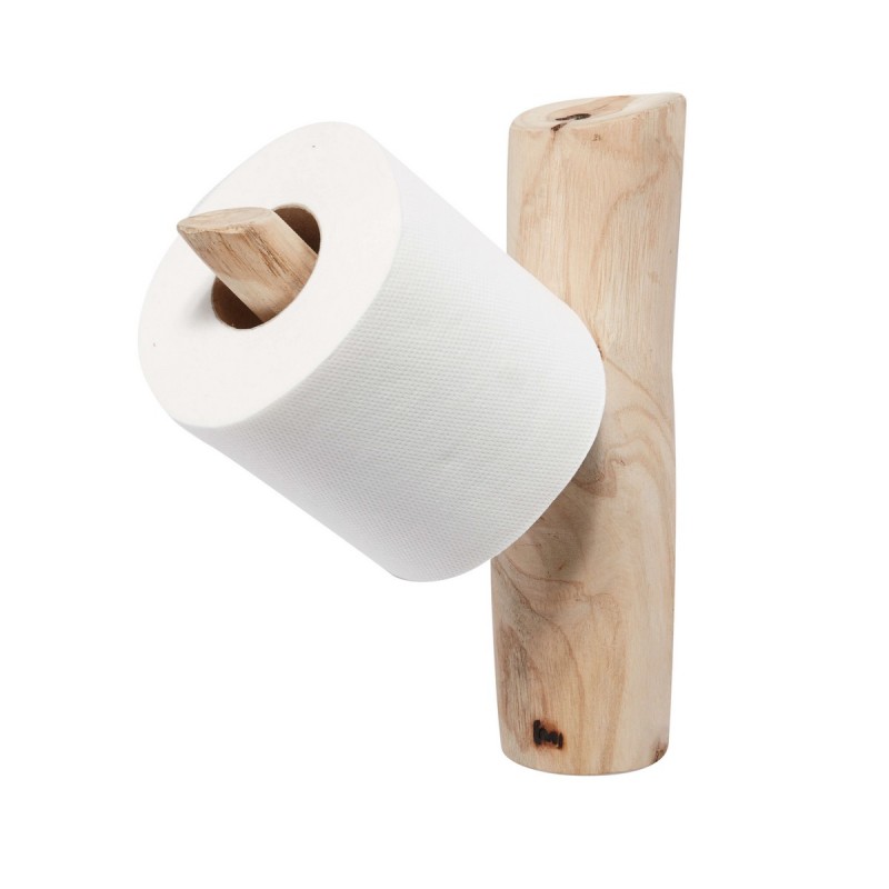 Porte-papier toilette, porte-rouleau de papier toilette, support en bois,  sans