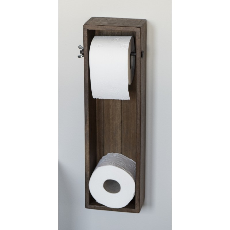 Porte Papier Toilette Bois