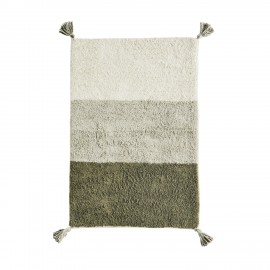 Nappe et serviettes en coton épais de formes carrées, motifs de poissons,  150cm