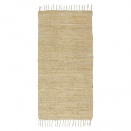 petit tapis chambre coton beige marron dore naturel ib laursen